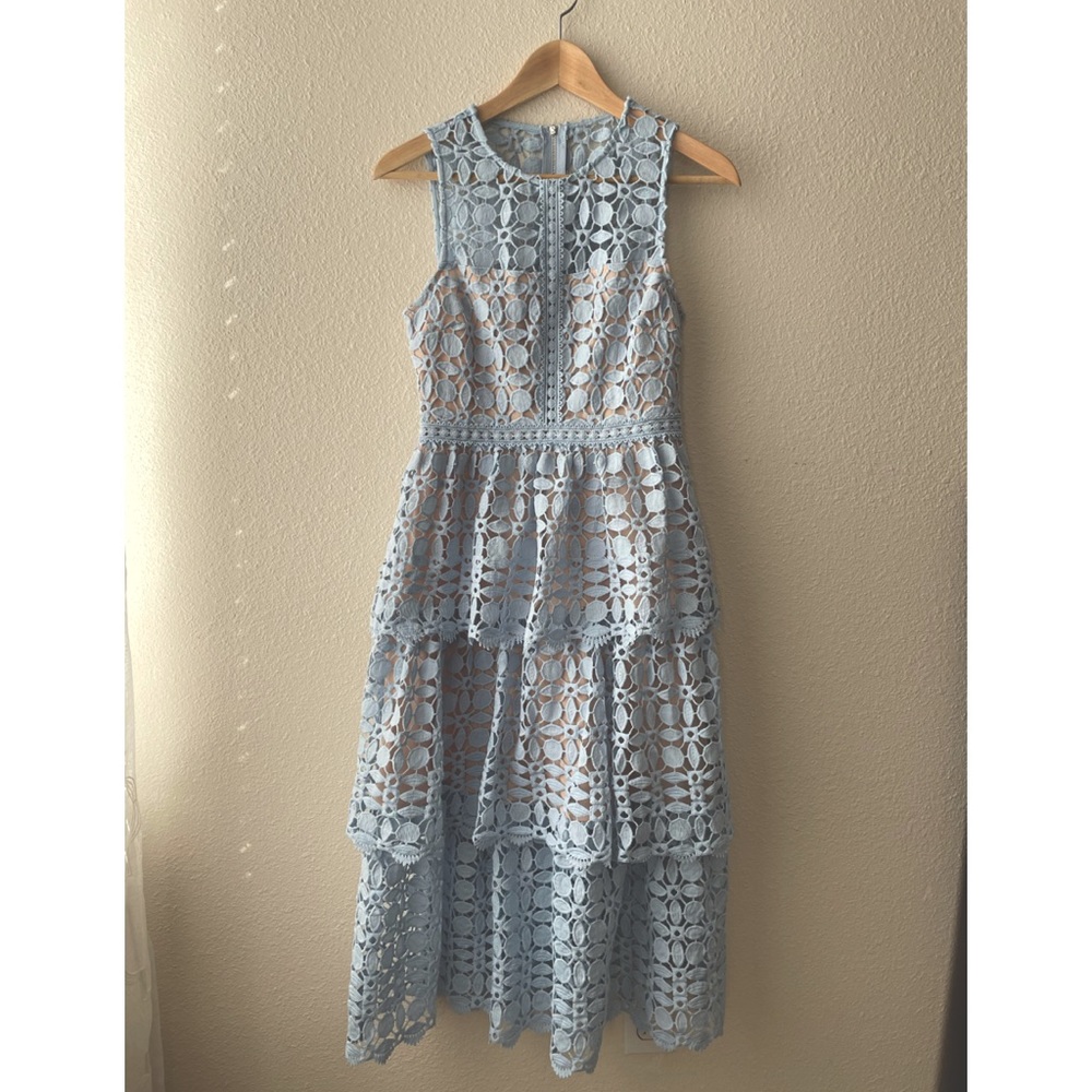 Lacy Blue Dress